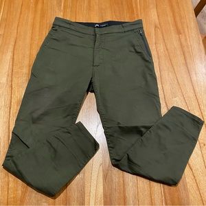 Zara Army Green Skinny Stretch Pants Medium Joggers
